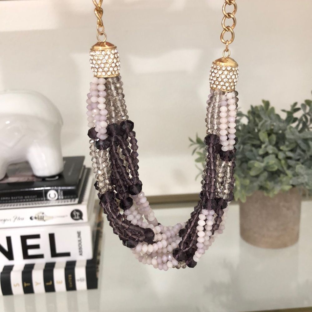 Twisted bead necklace